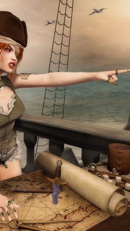 Some days she wanted to make everyone walk the plank……..